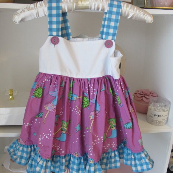 Eleanor Rose Other - Eleanor Rose Matching Outfit Tunic Blouse Top with Ruffle Shorts Size 6-7 EUC